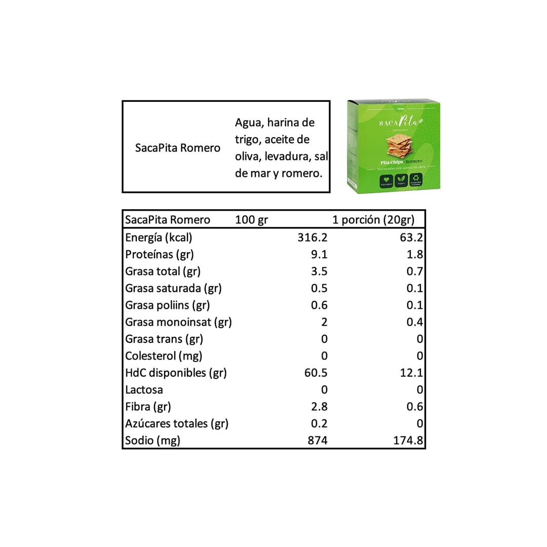 Pita Chips Romero 200 grs_2