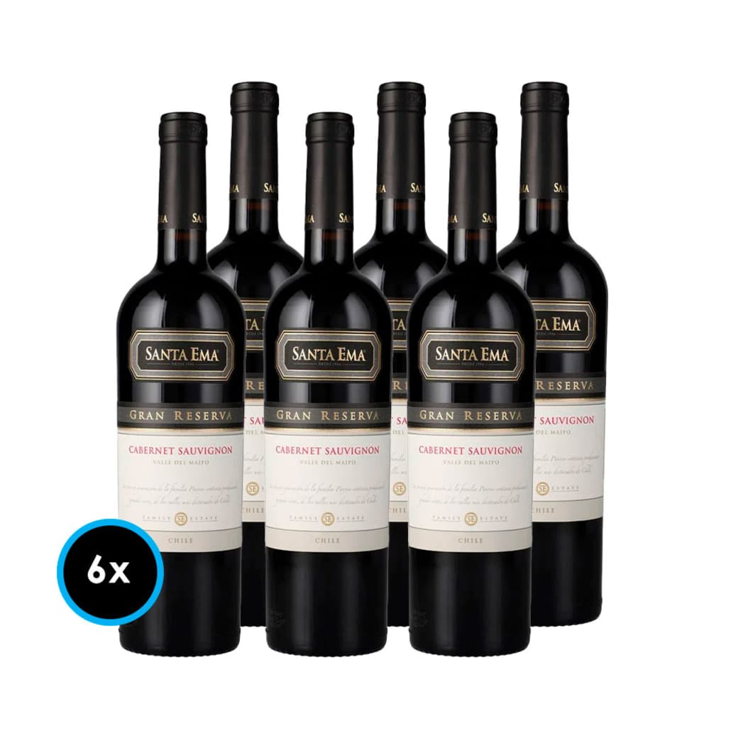 CAJA SANTA EMA GR (Cabernet Sauvignon): 6x Vinos Santa Ema Gran Reserva Cabernet Sauvignon 750cc_1
