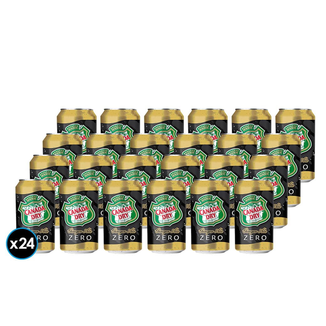 24x Bebida Canada Dry Ginger Ale Zero Lata 350cc_1
