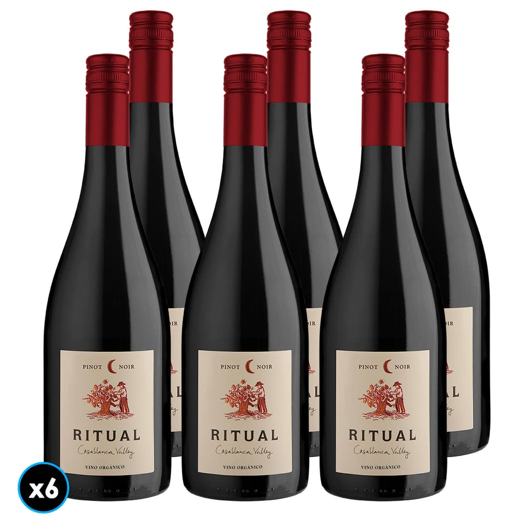 CAJA RITUAL PINOT NOIR: 6x Vino Ritual Pinot Noir Orgánico 750cc_1