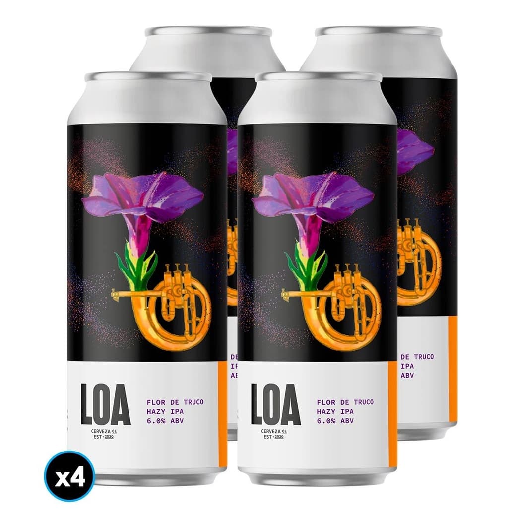 4x Cervezas Loa Flor de Truco Hazy IPA 470cc_1