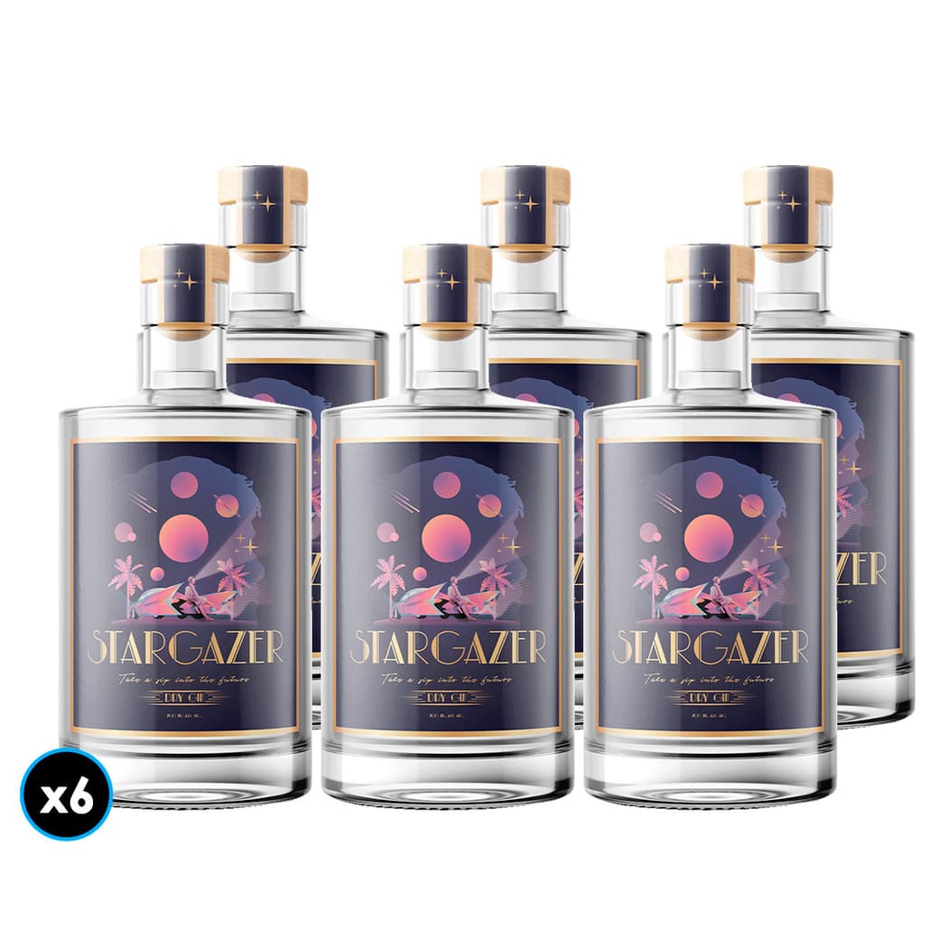 CAJA GIN STARGAZER: 6x Stargazer® Gin 700cc 42º alc._1