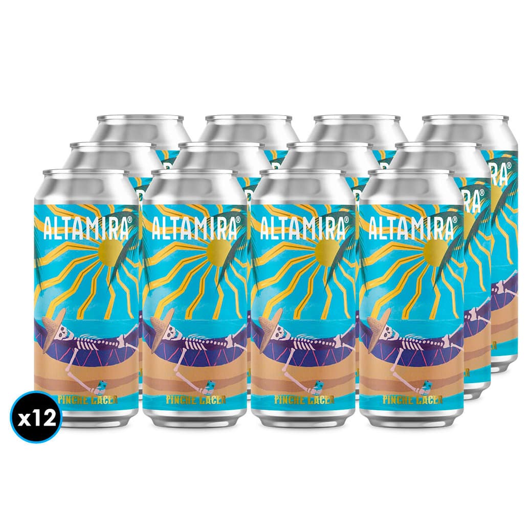 12x Cervezas Altamira Mexican Lager Lata 473cc_1