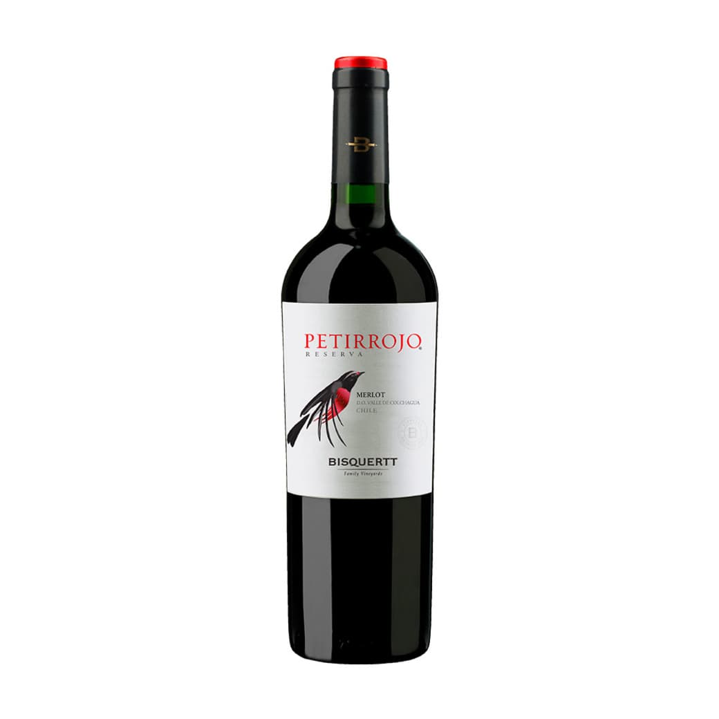 Vino Petirrojo Bisquertt Reserva Merlot 750cc_1