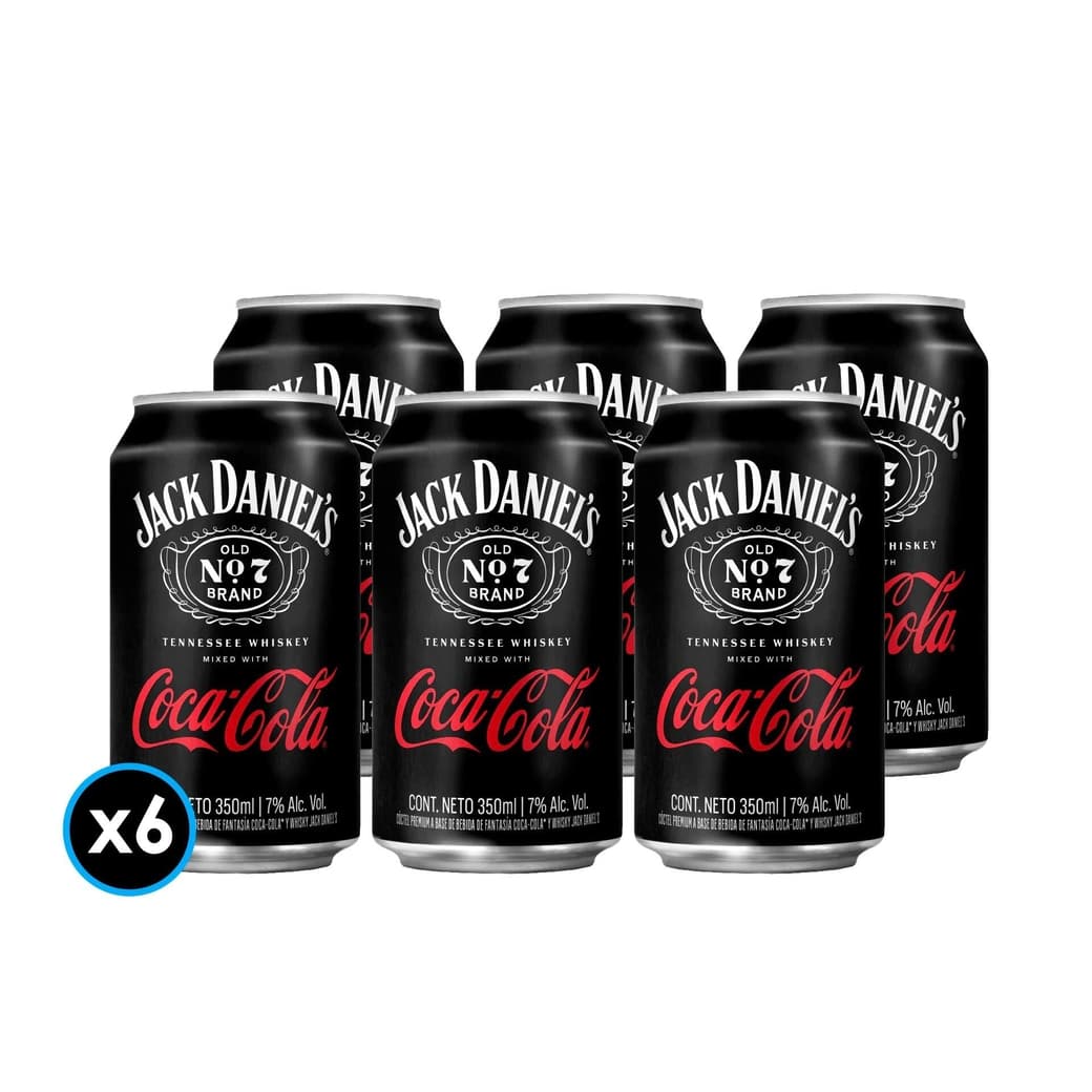 6x Cóctel Jack and Coke Lata 350cc 7,0° alc_1