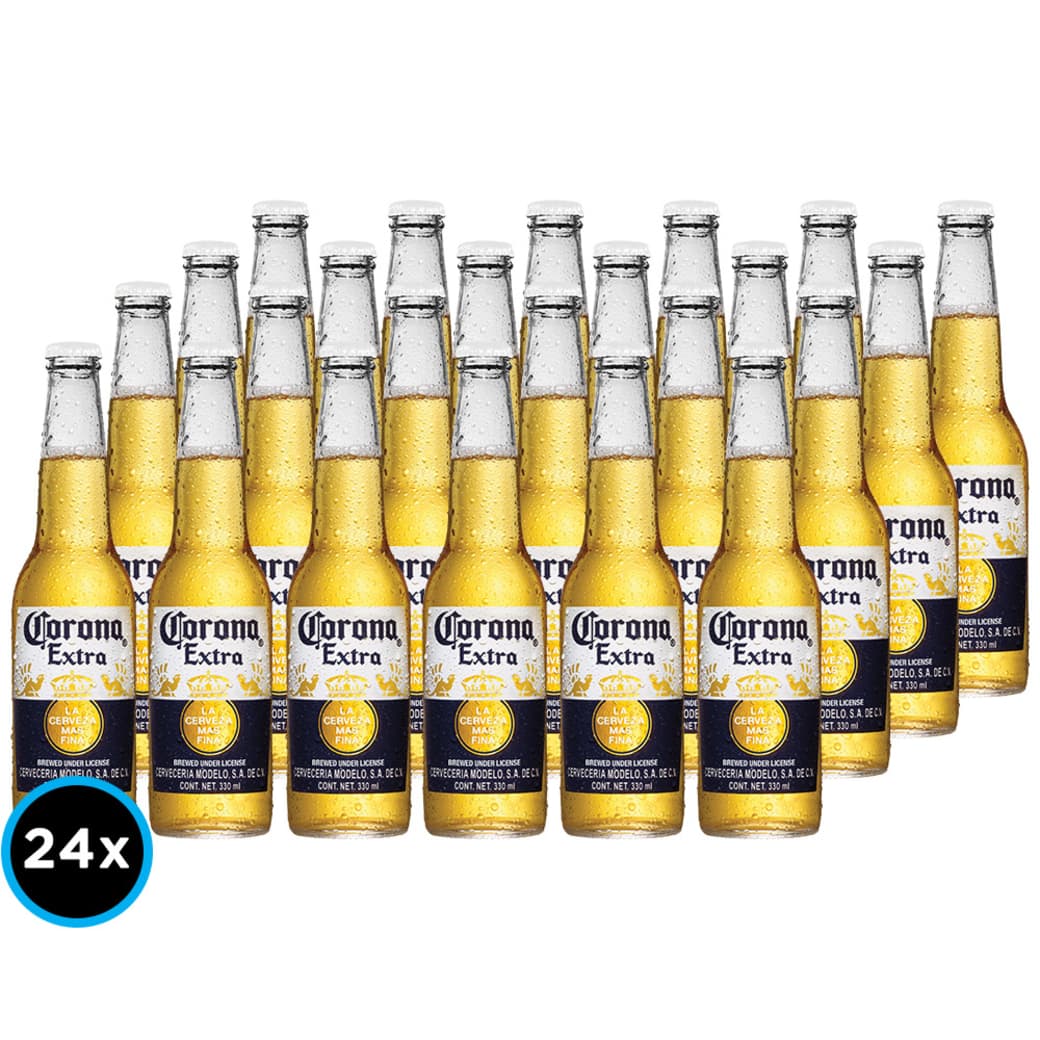 24x Cervezas Corona Extra en Botellas 330cc_1