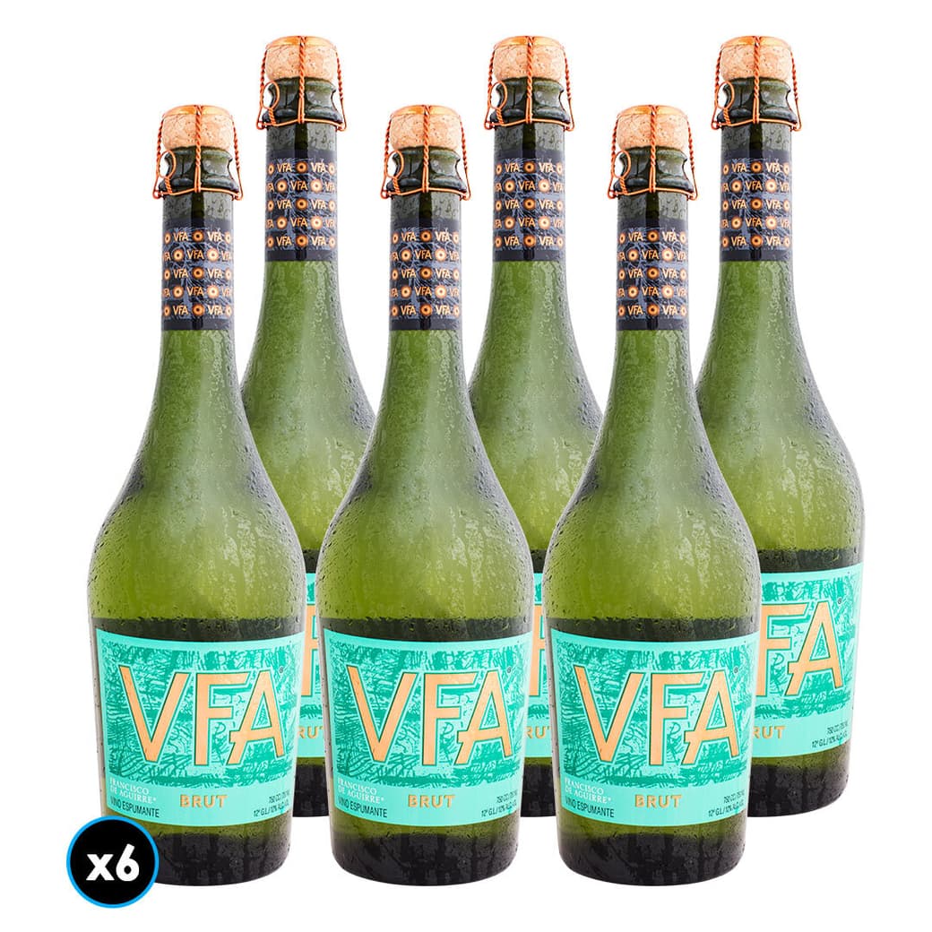 CAJA ESPUMANTE FRANCISCO DE AGUIRRE: 6x Espumante Francisco de Aguirre Brut 750cc_1