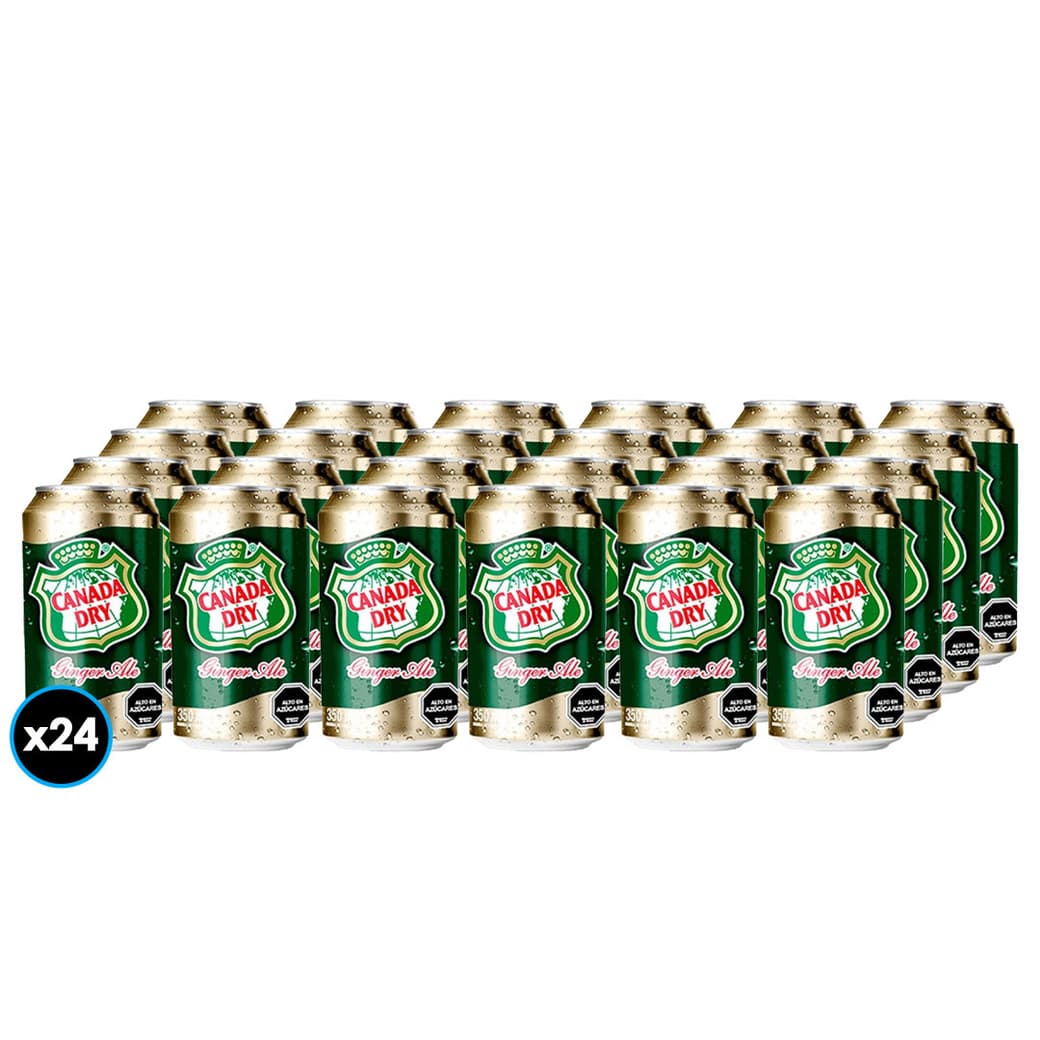 24x Bebida Canada Dry Ginger Ale Lata 350cc_1