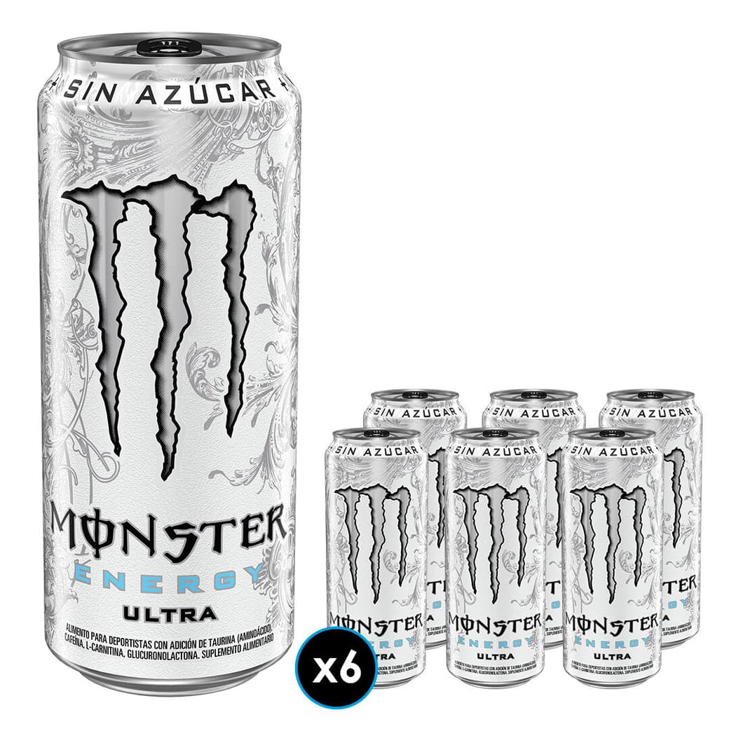 6x Energética Ultra Monster Energy 473cc_1