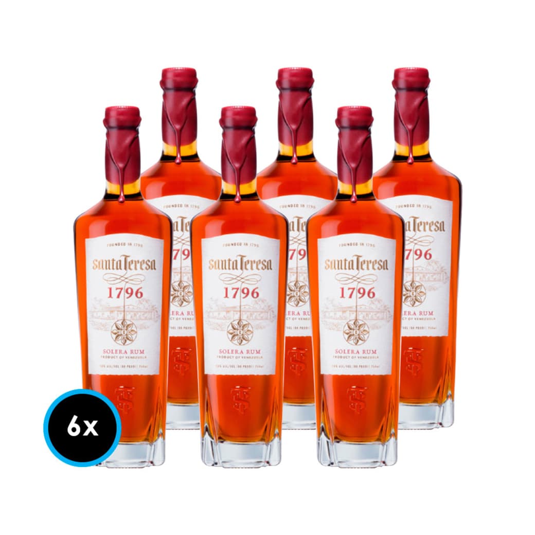 CAJA RON SOLERA SANTA TERESA: 6x Ron Solera Santa Teresa 1796 750cc 40º alc._1