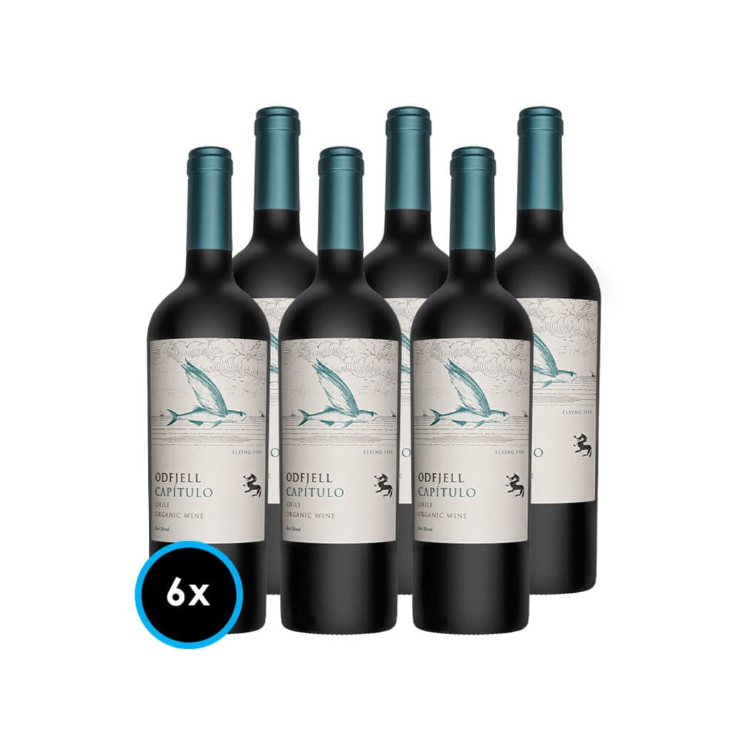 CAJA ODFJELL FLYING FISH: 6x Vinos Odfjell Gran Reserva Capítulo Flying Fish (CA/CS/MA/SY) 750cc_1