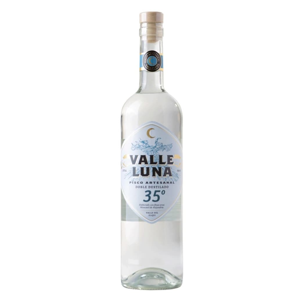 Pisco Valleluna Doble Destilado 750cc 35º alc._1