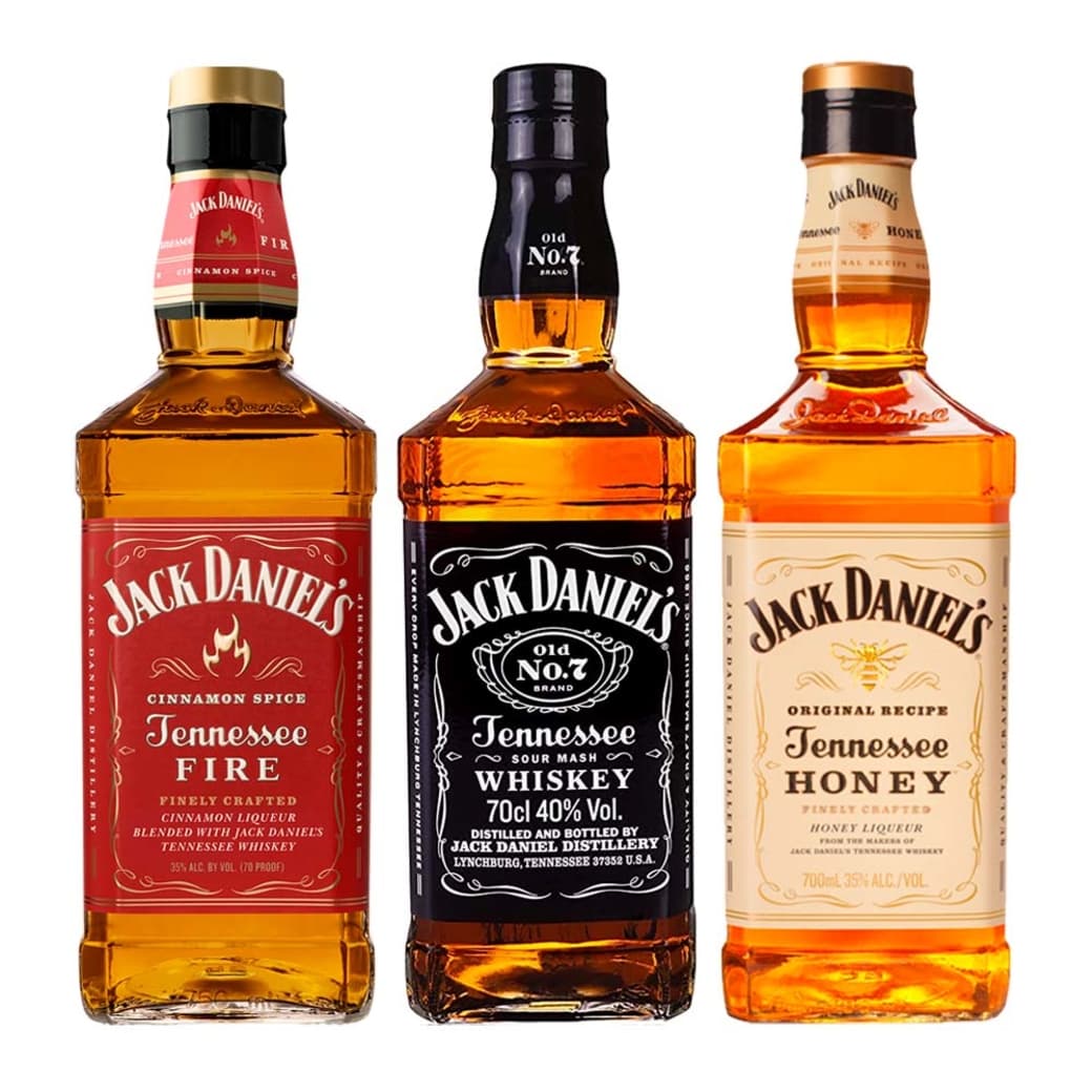 JACK PACK TRIO: Jack Daniels Fire 750cc + Jack Daniels N7 750cc + Jack Daniels Honey 750cc_1