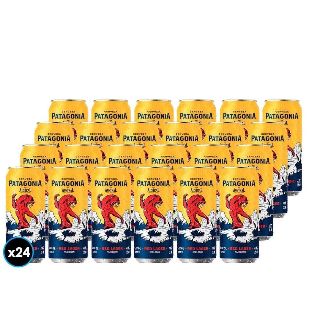 24x Cervezas Austral Patagonia Red Lager 470cc 5,0º alc._1