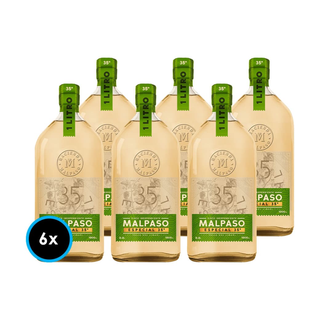 CAJA PISCO MAL PASO 35º: 6x Pisco MalPaso 1 Litro 35º alc._1