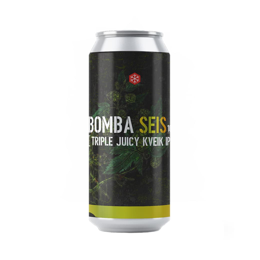 Cerveza Granizo Bomba Seis (Triple Juicy Kveik IPA) Lata 473cc 9,6º alc._1