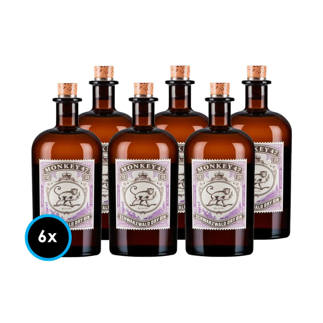 CAJA GIN MONKEY: 6x Gin Monkey 47ºalc. 500cc_1