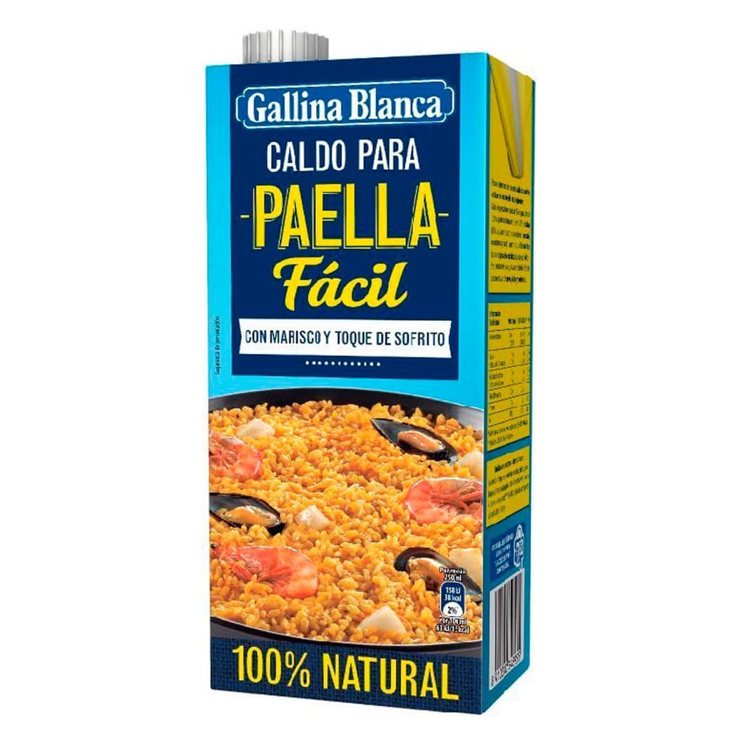 Caldo Gallina Blanca Casero de Paella Mariscos 1 Litro_1