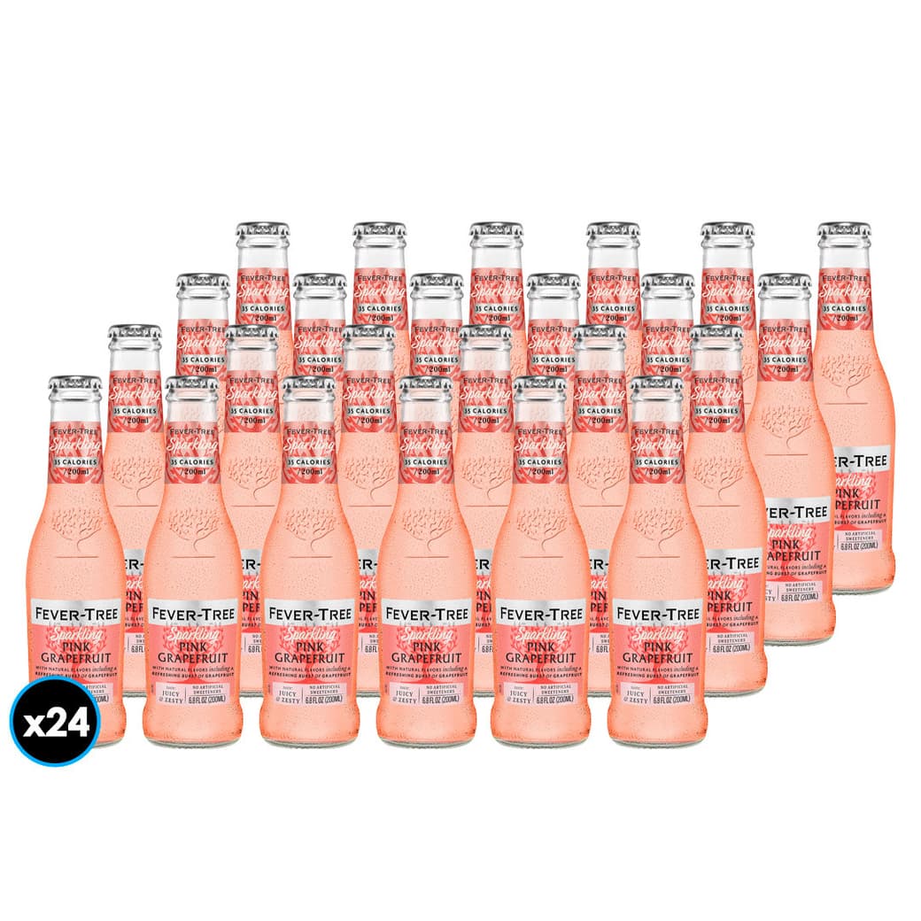 24x Agua Tónica Premium Fever Tree Pink Grapefruit 200cc_1