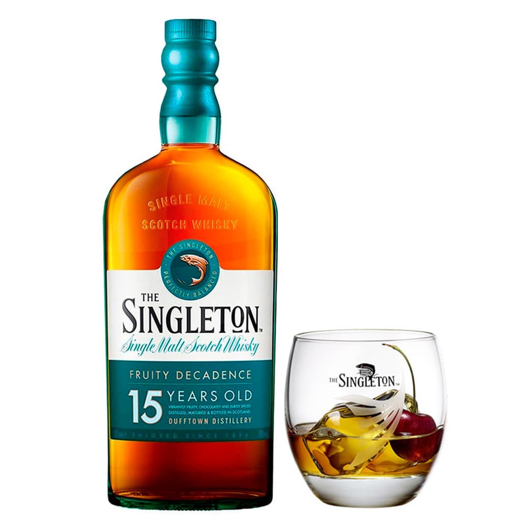 PACK WHISKY THE SINGLETON 15 AÑOS: 1X Whisky The Singleton 15 años 700cc + 1X Vaso_1