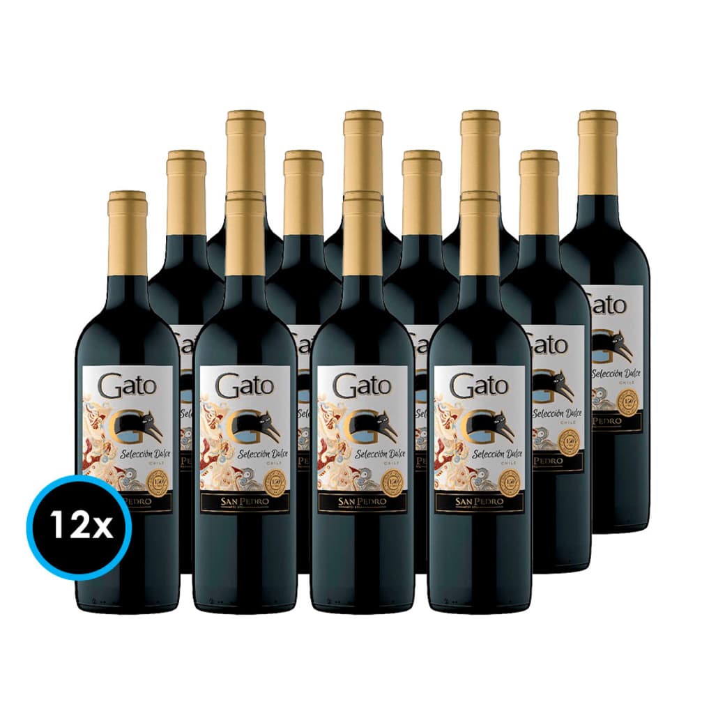 CAJA GATO SELECCIÓN DULCE: 12x Vino Gato Selección Dulce 750cc_1