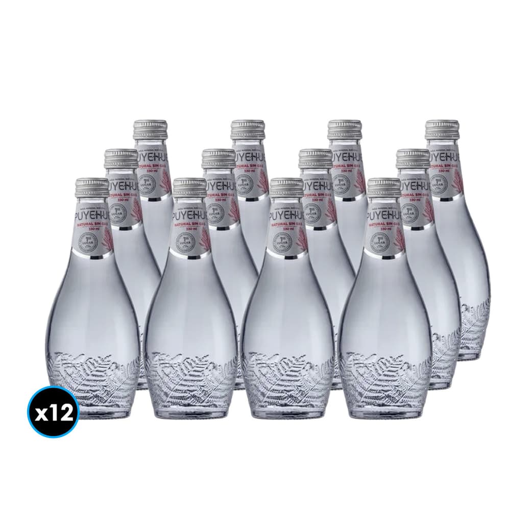 12x Agua Mineral Puyehue Sin Gas Botella Vidrio 330cc_1