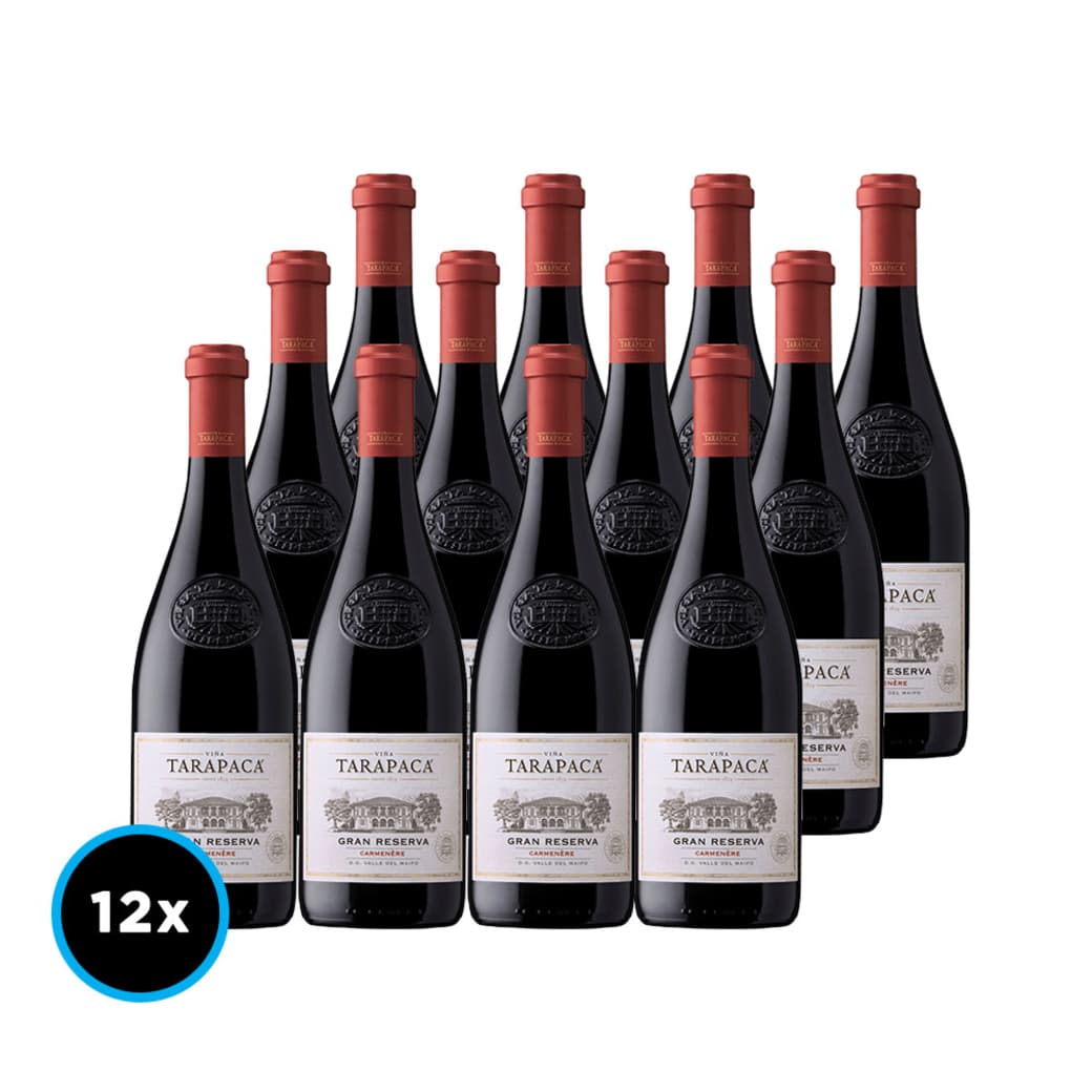 CAJA TARAPACA GRAN RESERVA (Carmenere): 12x Vino Tarapacá Gran Reserva Carmenere 750cc_1