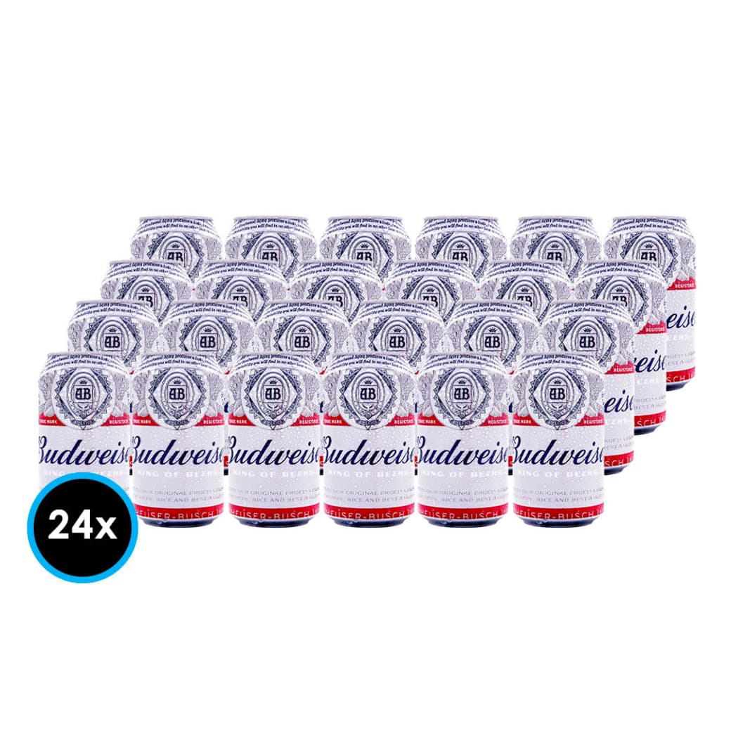 24x Cervezas Budweiser en Lata 354cc _1