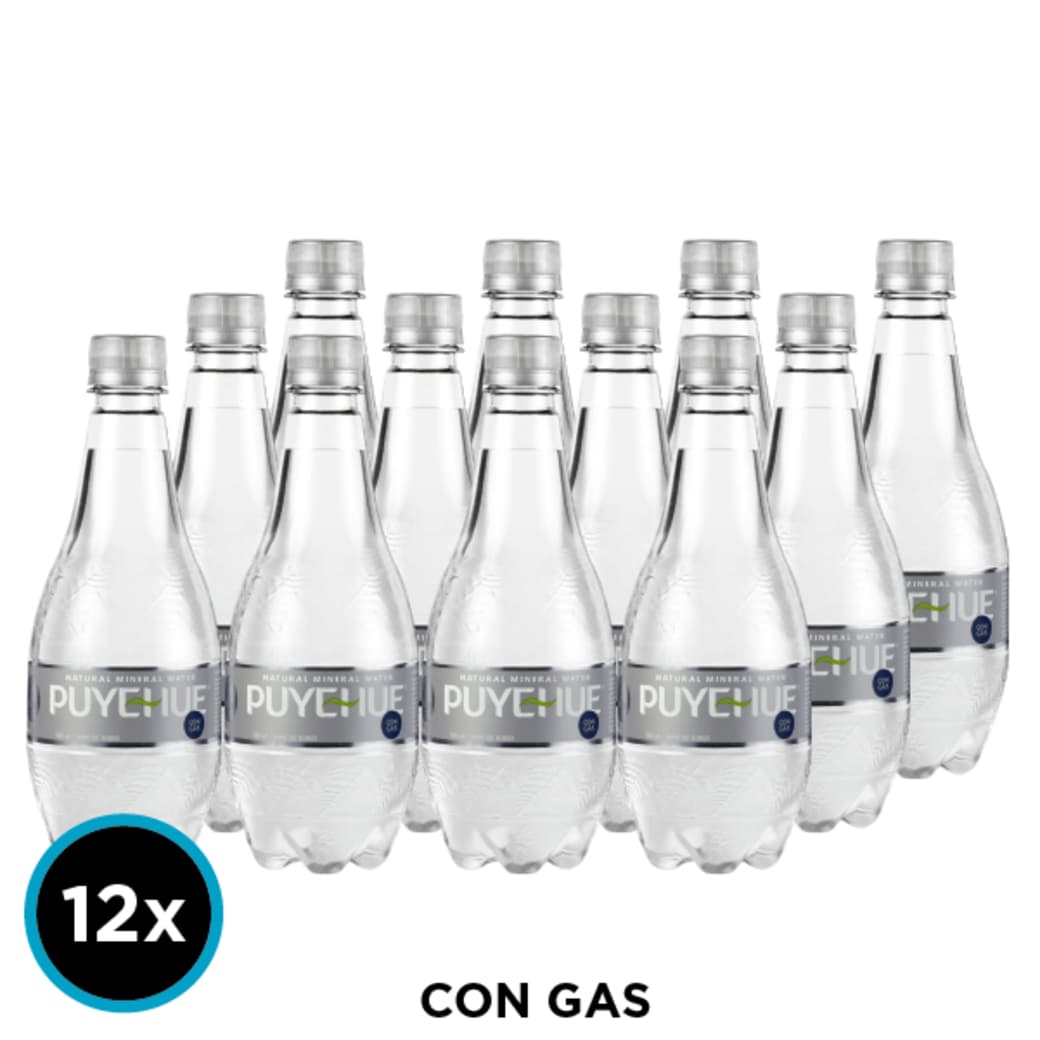 12x Agua Mineral Puyehue Con Gas 500cc_1
