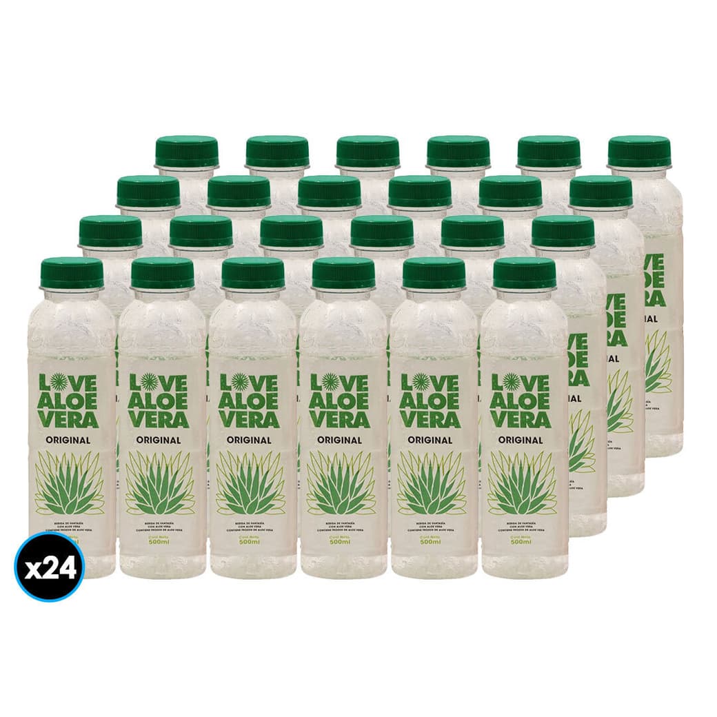 24x Agua Love Aloe de Vera Original 500cc_1