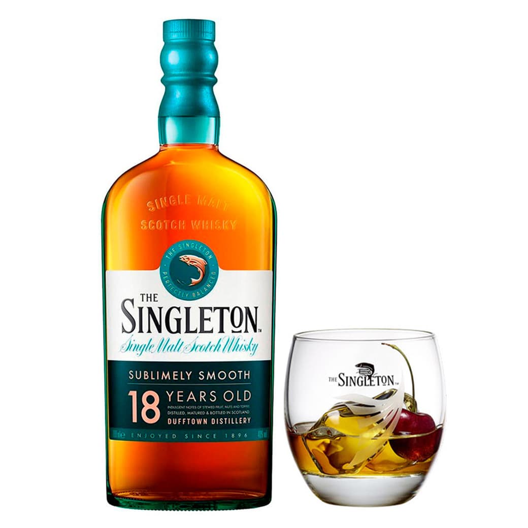 PACK WHISKY THE SINGLETON 18 AÑOS: 1X Whisky The Singleton 18 años 700cc + 1X Vaso_1