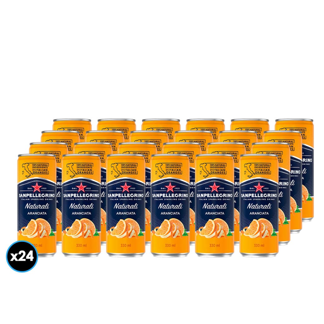 24x Agua San Pellegrino Aranciata Lata 330cc_1