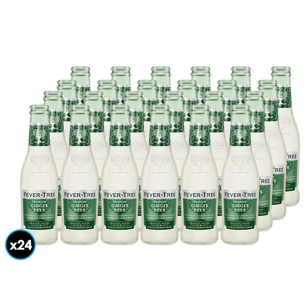 24x Bebida Premium Fever Tree Ginger Beer 200cc_1