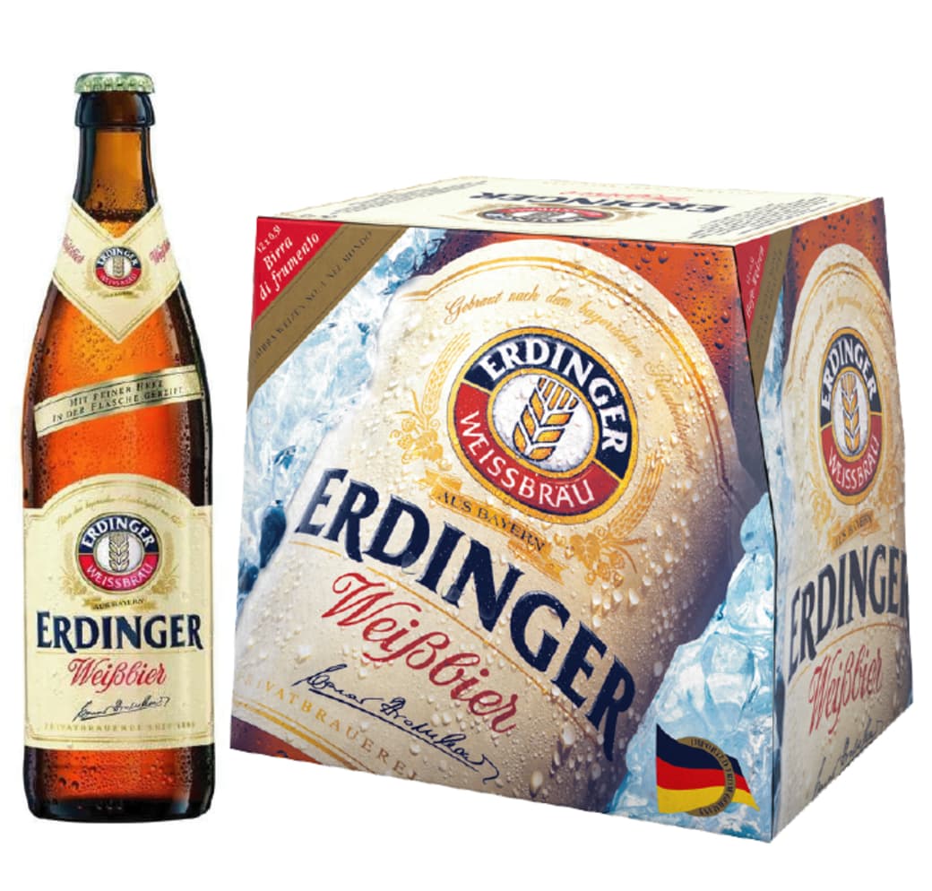 12x Cervezas Erdinger Weißbier Botella 500cc_1
