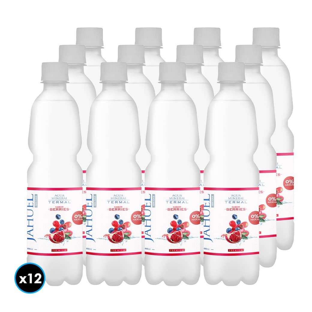 12x Agua Jahuel Berries Sin Gas 500cc _1