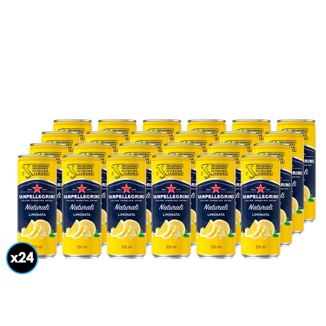 24x Agua San Pellegrino Limonata Lata 330cc_1