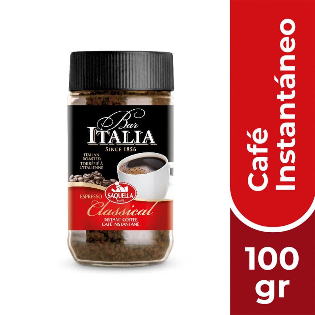 Café Instantáneo Saquella Bar Italia classic 100 gr_1