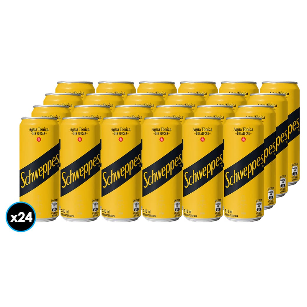 24x Agua Tónica Schweppes Sin Azúcar 310cc_1