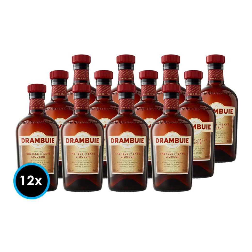 CAJA DRAMBUI: 12x Licor Drambuie 750cc_1