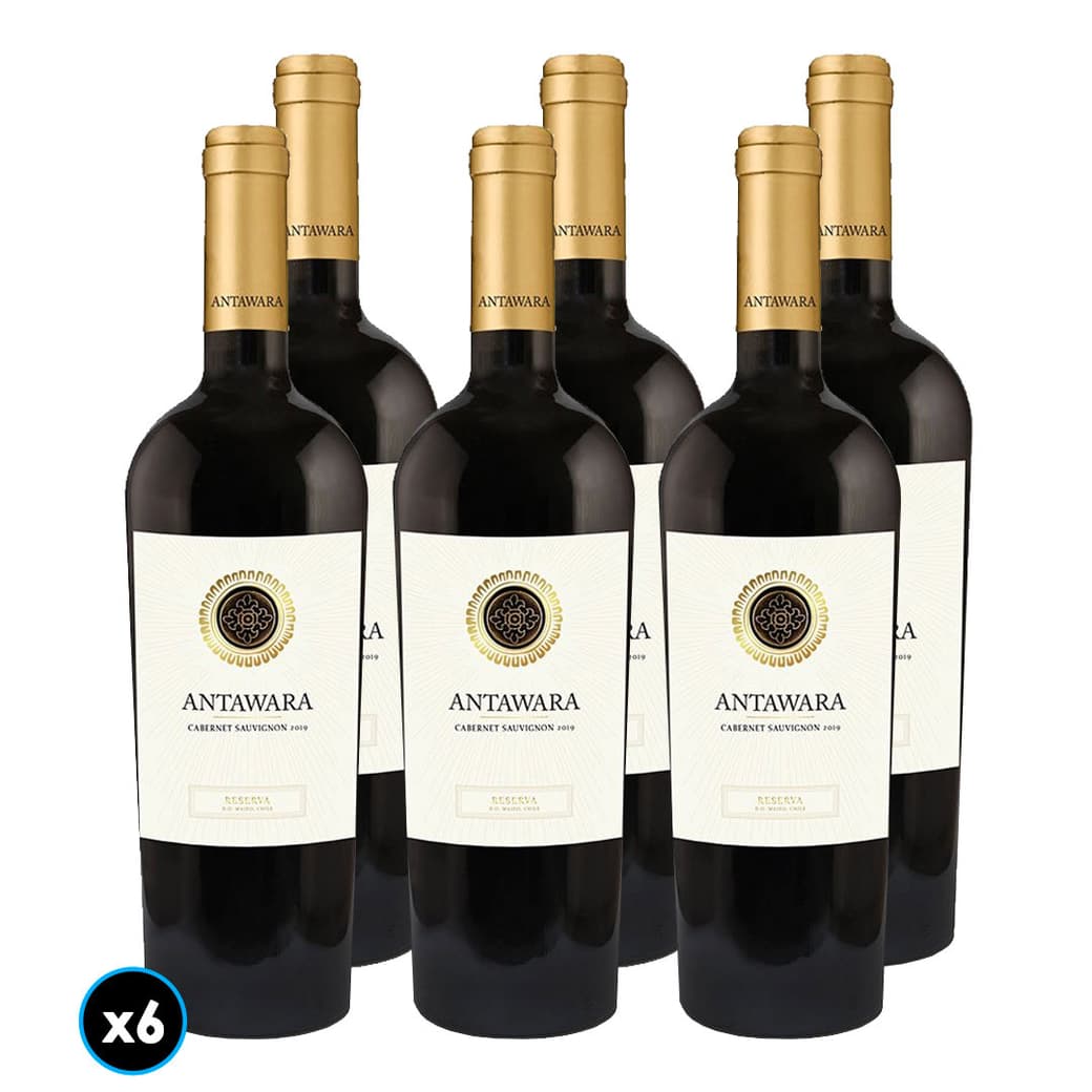 CAJA VINO ANTAWARA RESERVA (Cabernet Sauvignon): 6x Vino Antawara Reserva Cabernet Sauvignon 750cc_1