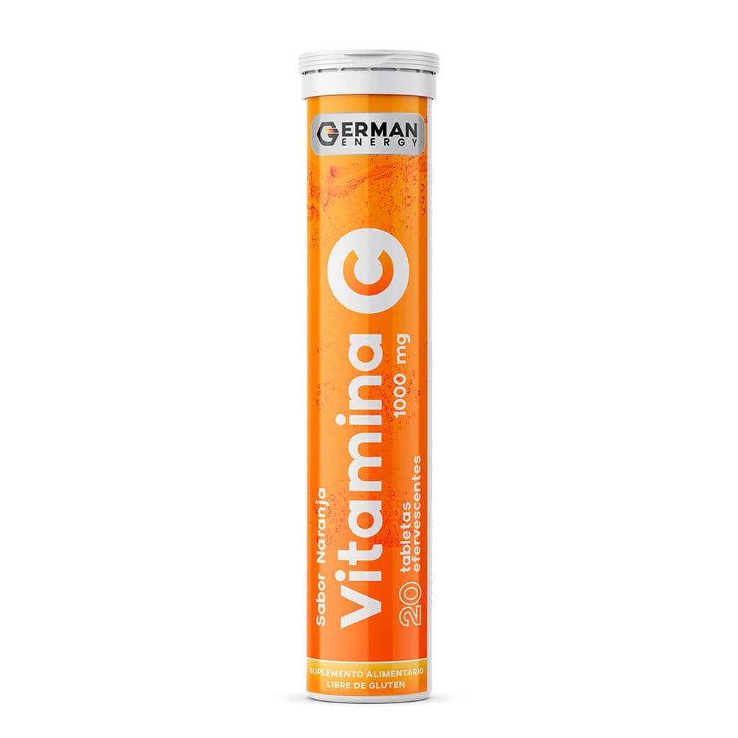 Vitamina C German Energy Naranja 1000 mg (20 tabletas efervescentes)._1
