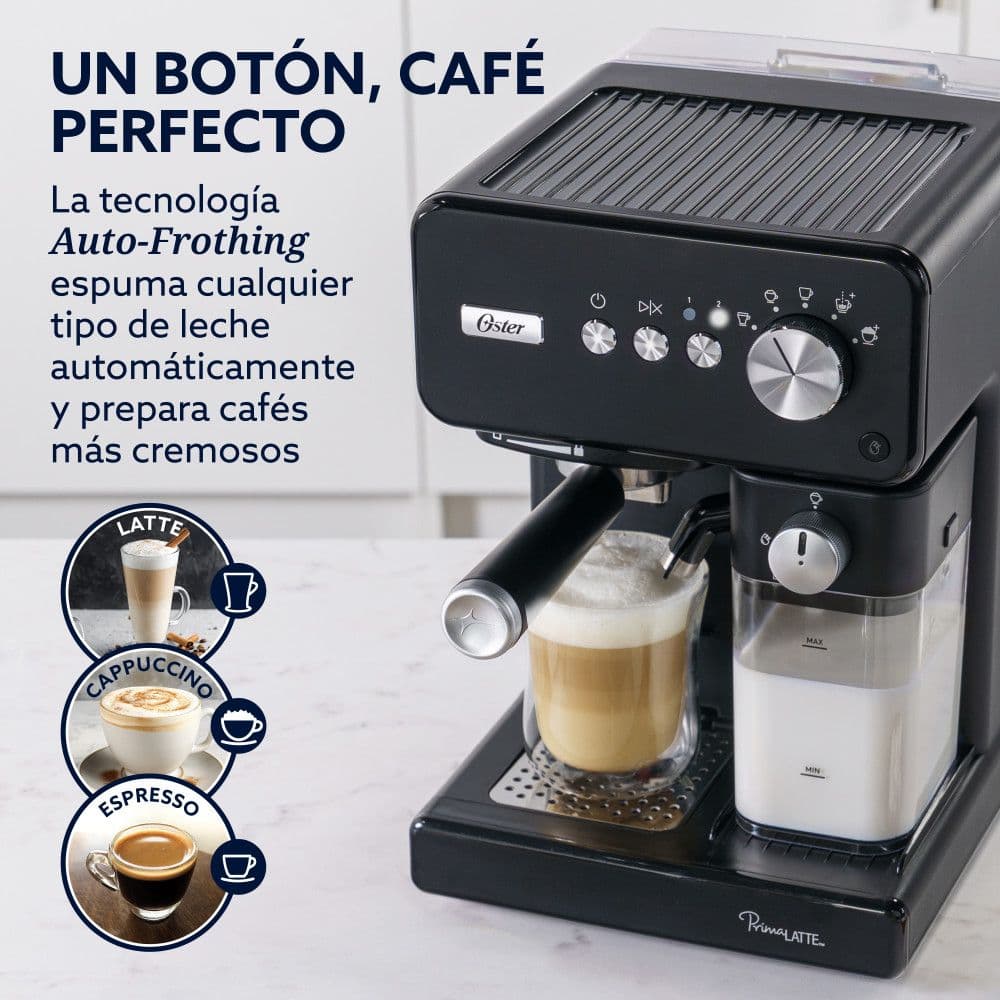 Cafetera Oster Automática de Espresso PrimaLatte Negra BVSTEM6604BK-052_3