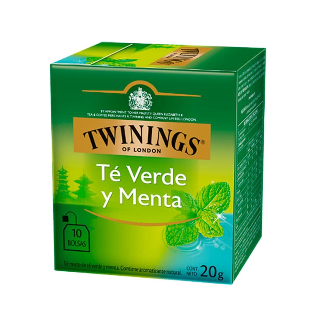 Té Twinings Verde Con Menta 10 Bolsitas_1