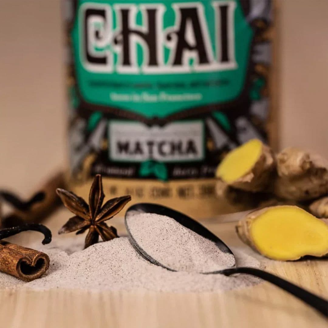 TRIO DE CHAI DAVID RIO: 1x Té Tiger Spice Chai David Rio Tarro 398gr + 1x Té Power Chai Matcha - Vegano David Rio Tarro 398gr + 1x Té Flamingo Vanilla Chai David Rio Tarro 398gr_3