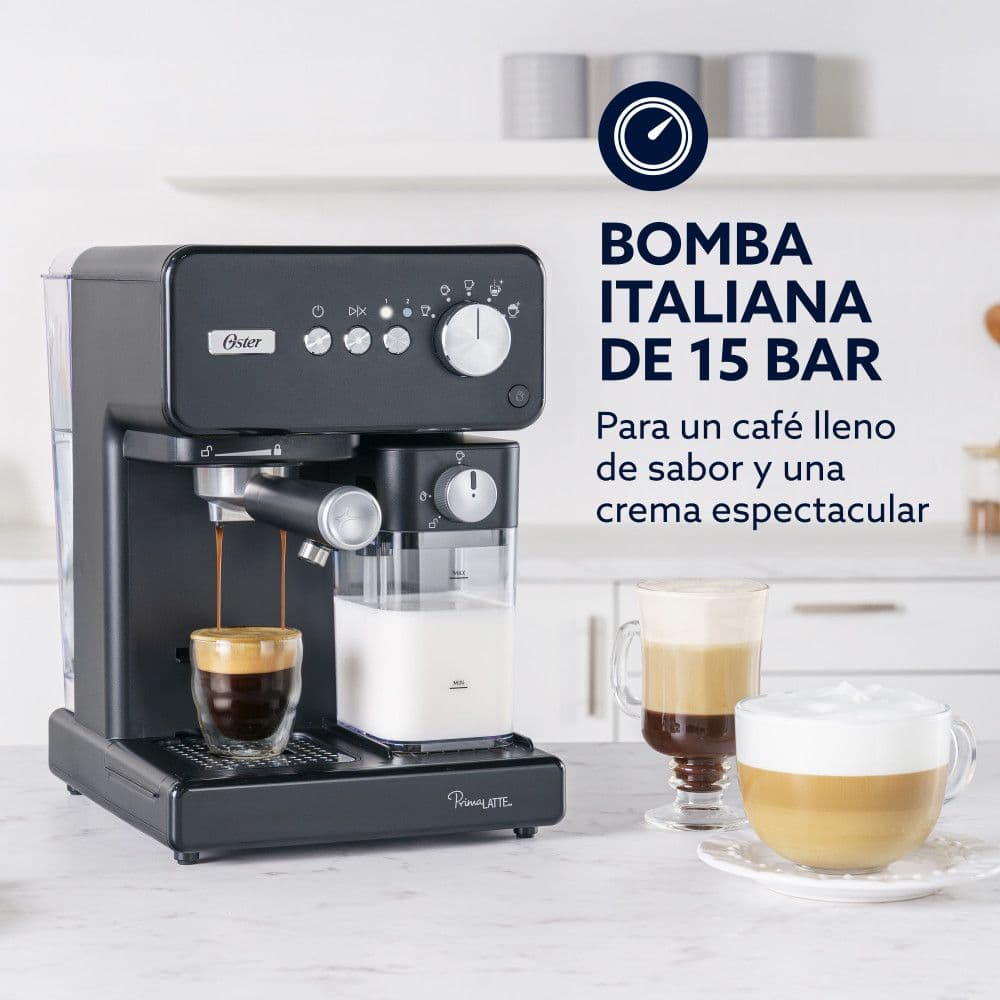 Cafetera Oster Automática de Espresso PrimaLatte Negra BVSTEM6604BK-052_5