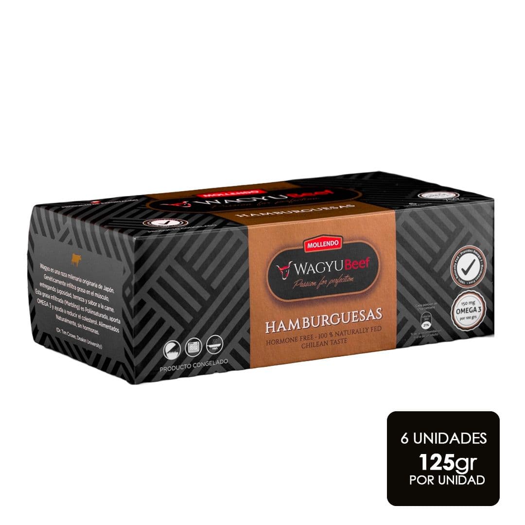 KIT Hamburguesa Wagyu Mollendo 6 Uni (125 grs c/u) _1