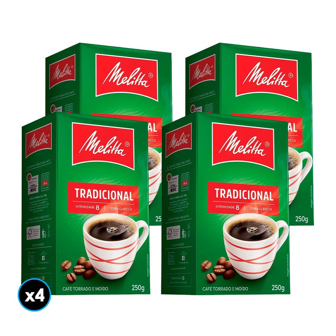 4x Café Melitta Tostado Molido Tradicional 250 grs._1