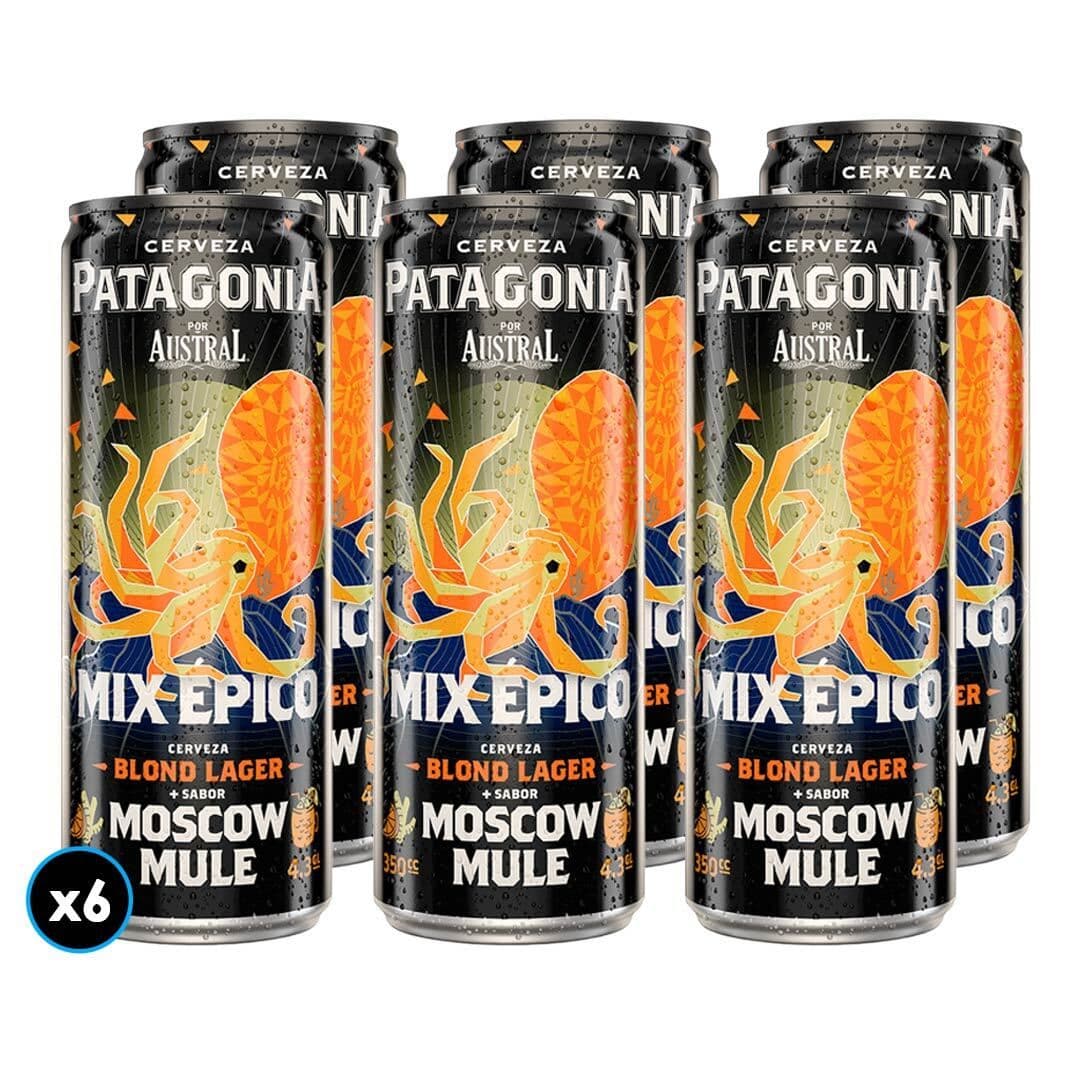 6x Cerveza Patagonia Moscow Mule Lata 350cc_1