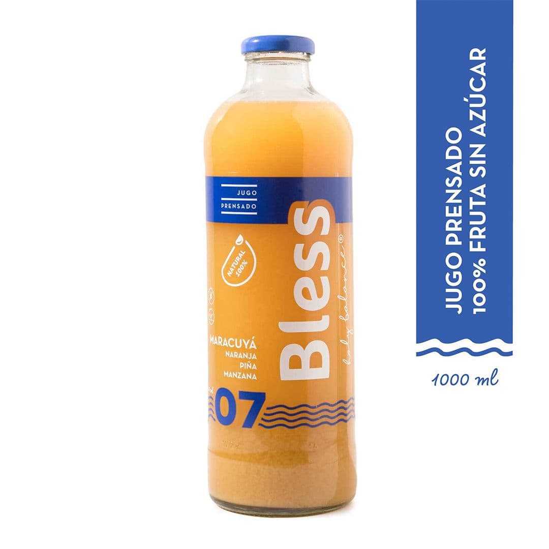 Jugo Bless 07 Maracuyá, Naranja, Piña, Mazana y Limón 1 L_1