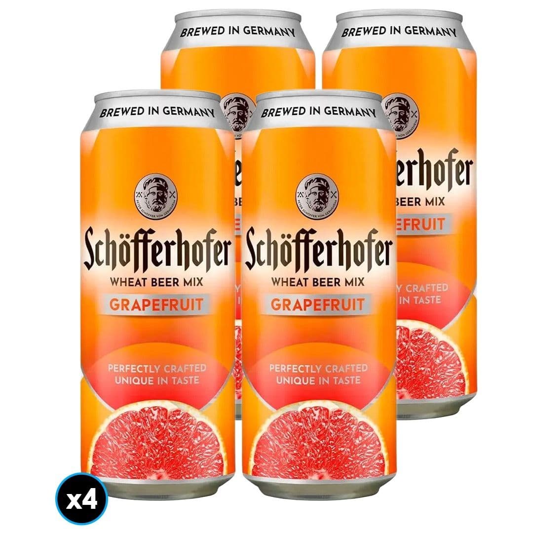 4x Cerveza Pomelo Schofferhofer en Lata 500cc_1